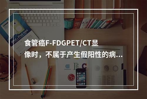 食管癌F-FDGPET/CT显像时，不属于产生假阳性的病例包