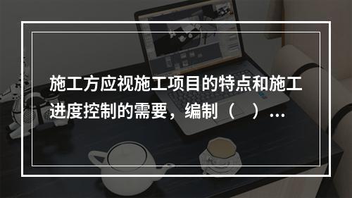 施工方应视施工项目的特点和施工进度控制的需要，编制（　）等进