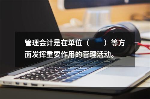 管理会计是在单位（　　）等方面发挥重要作用的管理活动。