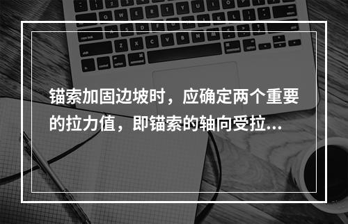 锚索加固边坡时，应确定两个重要的拉力值，即锚索的轴向受拉承载