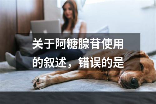 关于阿糖腺苷使用的叙述，错误的是