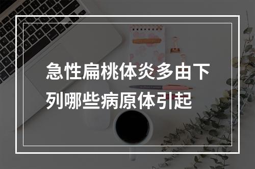 急性扁桃体炎多由下列哪些病原体引起