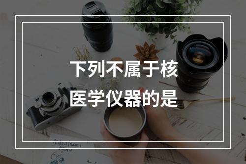 下列不属于核医学仪器的是