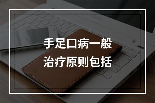 手足口病一般治疗原则包括