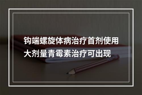 钩端螺旋体病治疗首剂使用大剂量青霉素治疗可出现