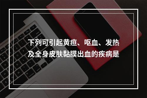 下列可引起黄疸、呕血、发热及全身皮肤黏膜出血的疾病是