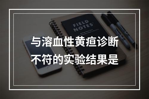 与溶血性黄疸诊断不符的实验结果是