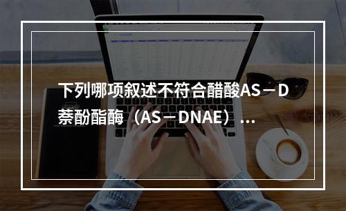 下列哪项叙述不符合醋酸AS－D萘酚酯酶（AS－DNAE）的临