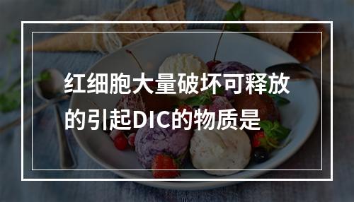 红细胞大量破坏可释放的引起DIC的物质是