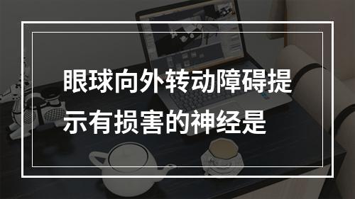 眼球向外转动障碍提示有损害的神经是