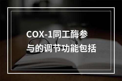 COX-1同工酶参与的调节功能包括