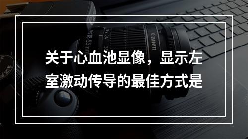 关于心血池显像，显示左室激动传导的最佳方式是