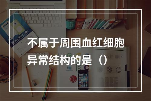 不属于周围血红细胞异常结构的是（）