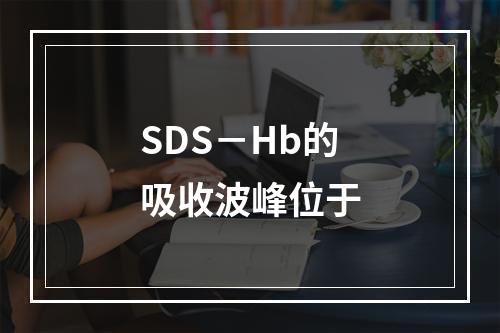 SDS－Hb的吸收波峰位于