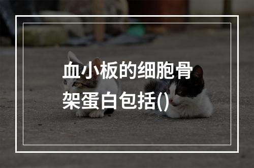 血小板的细胞骨架蛋白包括()