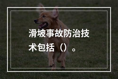 滑坡事故防治技术包括（）。