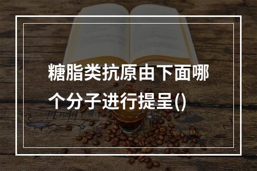 糖脂类抗原由下面哪个分子进行提呈()