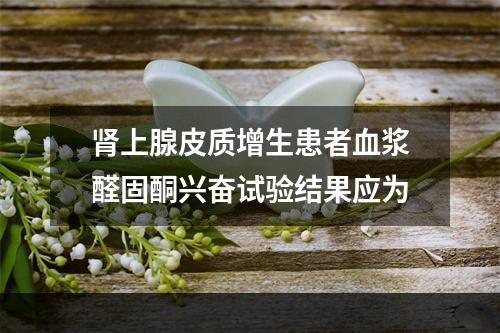 肾上腺皮质增生患者血浆醛固酮兴奋试验结果应为