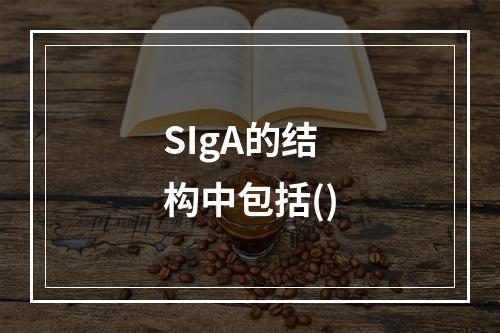 SIgA的结构中包括()