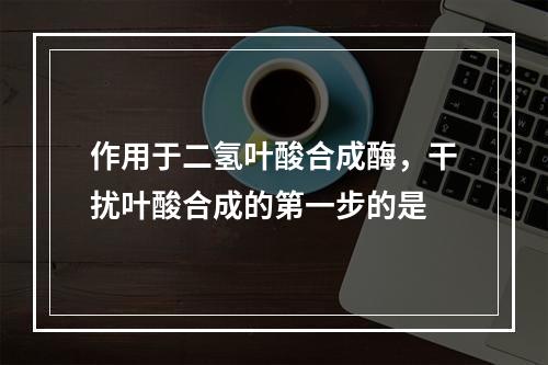 作用于二氢叶酸合成酶，干扰叶酸合成的第一步的是