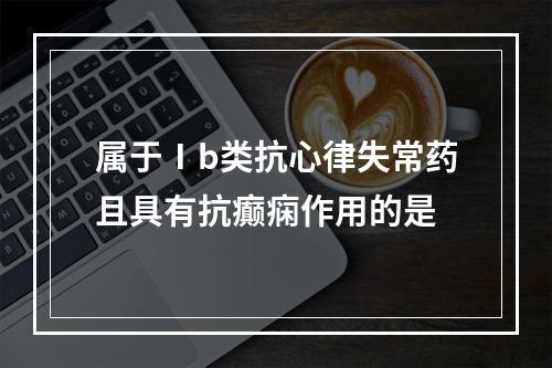 属于Ⅰb类抗心律失常药且具有抗癫痫作用的是