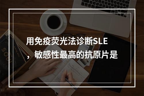 用免疫荧光法诊断SLE，敏感性最高的抗原片是