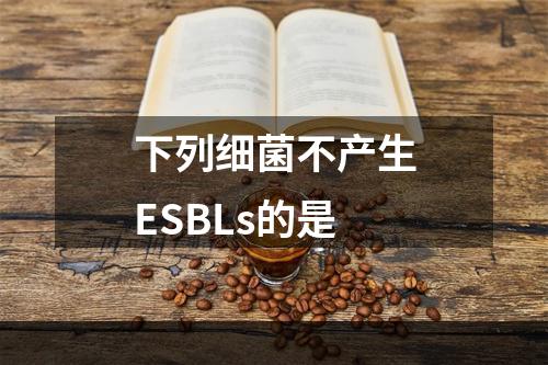 下列细菌不产生ESBLs的是