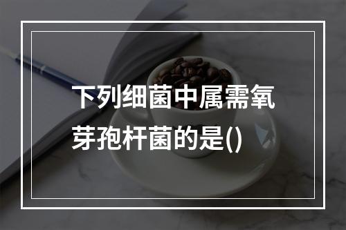 下列细菌中属需氧芽孢杆菌的是()