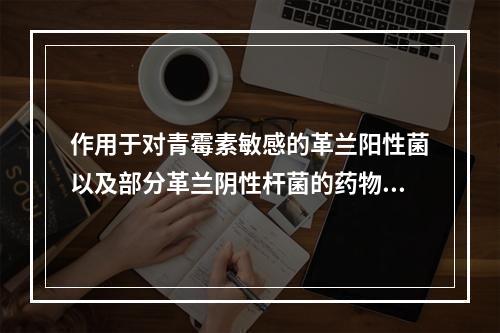 作用于对青霉素敏感的革兰阳性菌以及部分革兰阴性杆菌的药物是