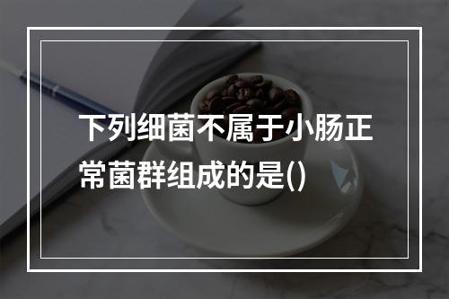 下列细菌不属于小肠正常菌群组成的是()