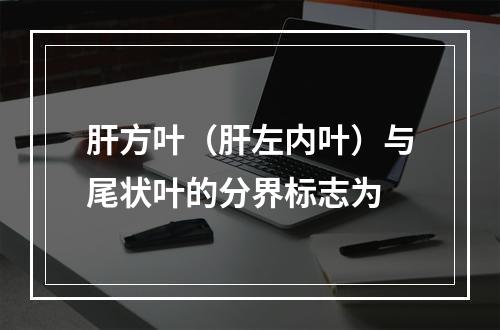 肝方叶（肝左内叶）与尾状叶的分界标志为