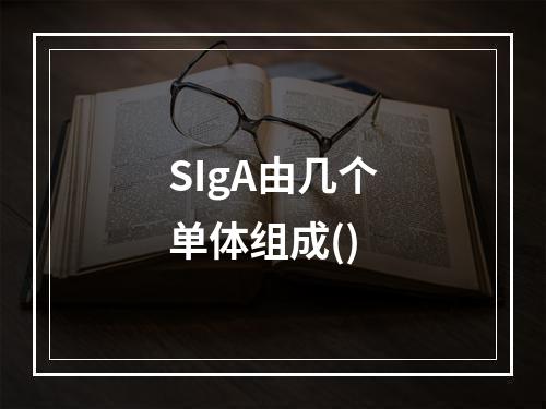 SIgA由几个单体组成()