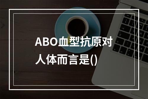 ABO血型抗原对人体而言是()