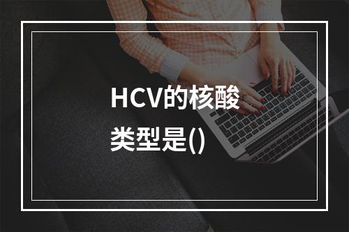 HCV的核酸类型是()