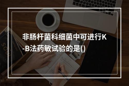 非肠杆菌科细菌中可进行K-B法药敏试验的是()