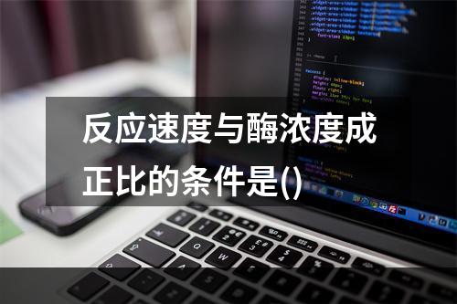 反应速度与酶浓度成正比的条件是()