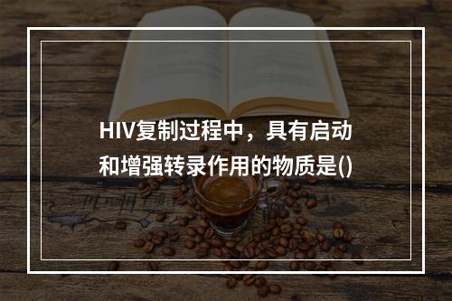 HIV复制过程中，具有启动和增强转录作用的物质是()