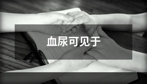 血尿可见于