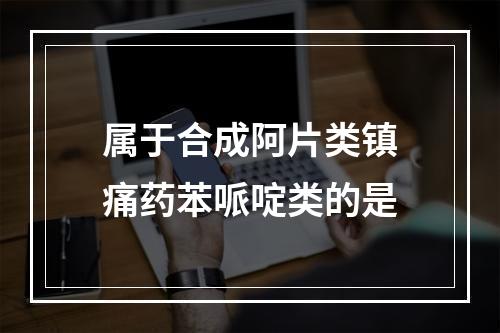 属于合成阿片类镇痛药苯哌啶类的是