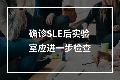 确诊SLE后实验室应进一步检查