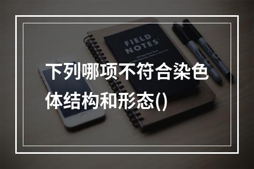 下列哪项不符合染色体结构和形态()