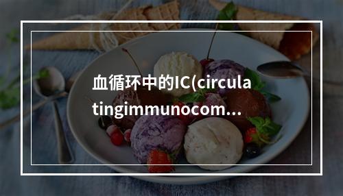 血循环中的IC(circulatingimmunocompl