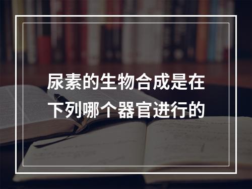 尿素的生物合成是在下列哪个器官进行的