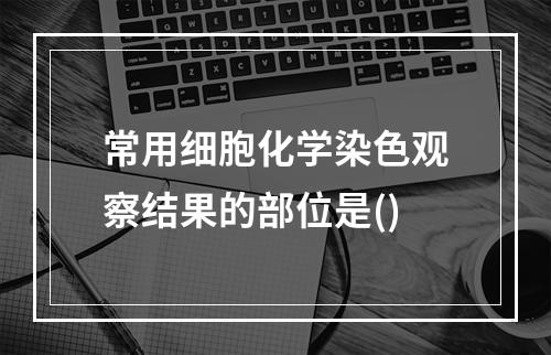 常用细胞化学染色观察结果的部位是()