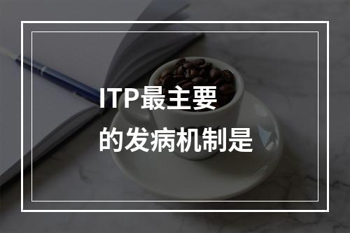 ITP最主要的发病机制是