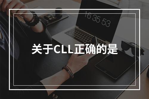 关于CLL正确的是