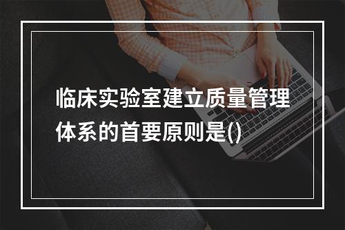 临床实验室建立质量管理体系的首要原则是()