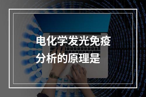 电化学发光免疫分析的原理是