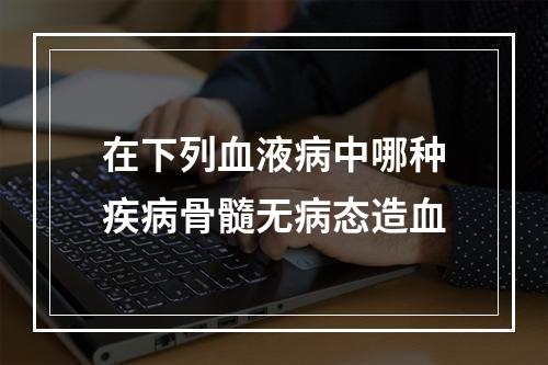 在下列血液病中哪种疾病骨髓无病态造血