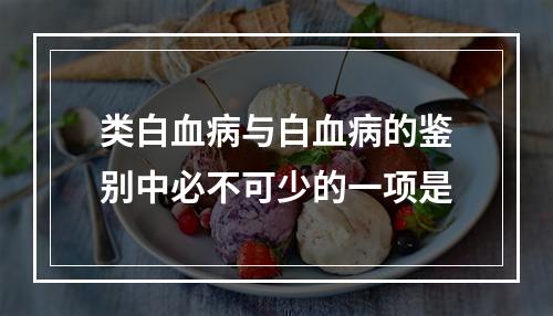 类白血病与白血病的鉴别中必不可少的一项是